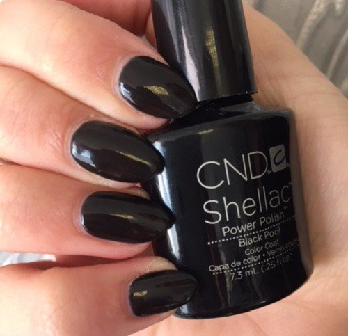 CND SHELLAC, ЦВЕТ - BLACK POOL - 7,3 ML.