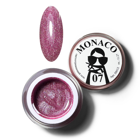 Светоотражающий гель - monaco 07 - Pink House - 15 мл